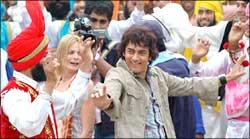 A still from Rang De Basanti