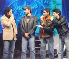 A still from tonight's episode of Indian Idol