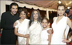 John Abraham, Seema Biswas, Deepa Mehta and Lisa Ray