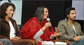 Seema Biswas, Deepa Mehta and John Abraham