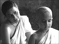 Seema Biswas (Shakuntala) with Sarala (Chuyia)