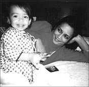 Deepa Mehta with Devyani as a child