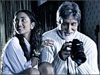 Jiah Khan and Amitabh Bachchan in Nishabd