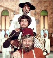 A still from Amar Akbar Anthony