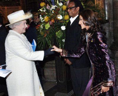 Shilpa Shetty with the Queen