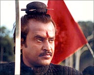 Rajnikanth in a still from one of his movies