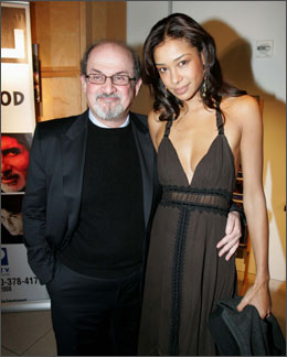 Salman Rushdie and his new ladyfriend, Patrice Jorden