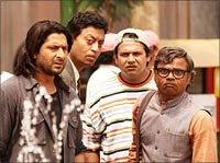 Arshad Warsi, Irrfan Khan, Suresh Menon and Rajpal Yadav in Krazzy 4
