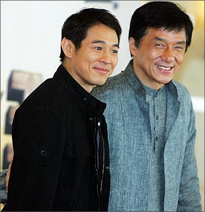 jet li and jackie chan fight