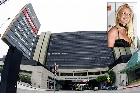 The Cedar-Sinai Medical Center in Los Angeles, where Britney Spears was hospitalised