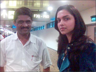 Reader Rajesh Devene with Deepika Padukone