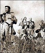 A still from The Seven samurai