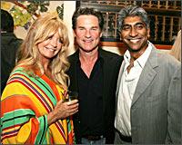 Goldie Hawn, Kurt Russel and Ashok