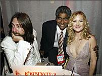 Musician Chris Robinson, Ashok and Kate Hudson.