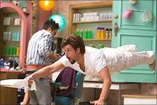 A still from You Don't Mess With The Zohan