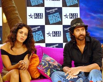 Kangna Ranaut and Hrithik Roshan