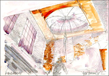 A sketch of the dome