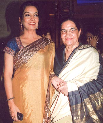 Shabana and her mother Shaukat Azmi