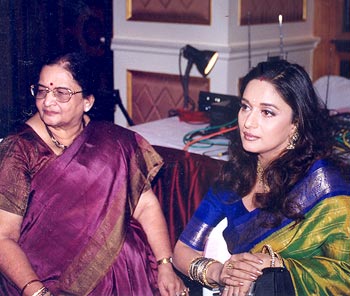 Madhuri Dixit and mother Snehlata Dixit