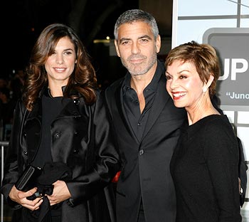 Elisabetta Canalis, George Clooney and  Nina Clooney