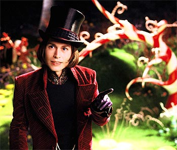A scene from Charlie and The Chocolate Factory