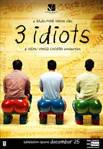 A poster of 3 Idiots