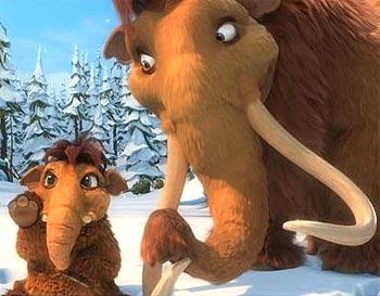 A scene from Ice Age: Dawn Of The Dinosaurs