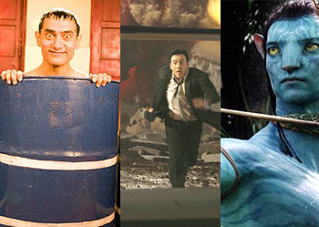Scenes from 3 Idiots, 2012 and Avatar