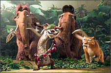 A scene from Ice Age 3
