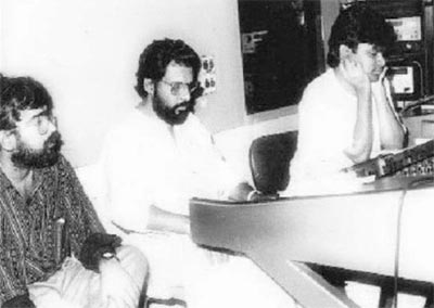 A R Rahman recording with K J Yesudas