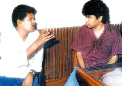 A R Rahman with director Shankar