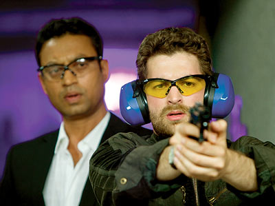 Neil Nitin Mukesh and Irrfan Khan in a scene from New York