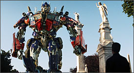 A scene from Transformers: Revenge of the Fallen