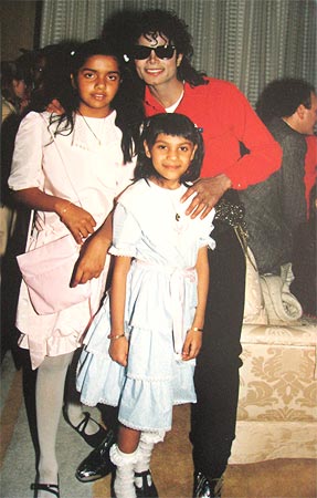 Andrea Patel with Michael Jackson