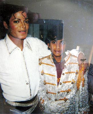 Reader Arif Patel with Michael Jackson
