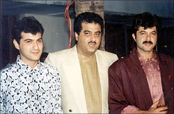 Sanjay, Boney and Anil Kapoor