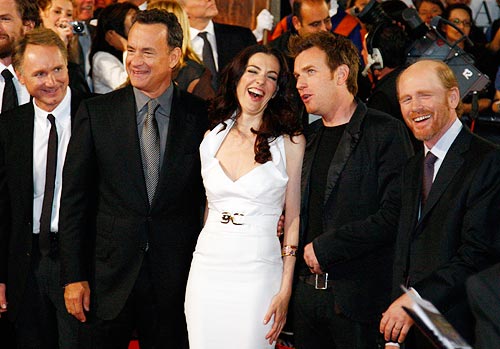 From left: Dan Brown, Tom Hanks, Ayelet Zurer, Ewan McGregor and Ron Howard.