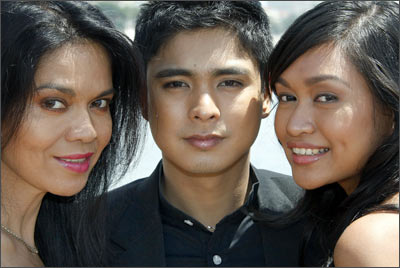 Cast members Maria Isabel Lopez, Coco Martin and Mercedes Cabral