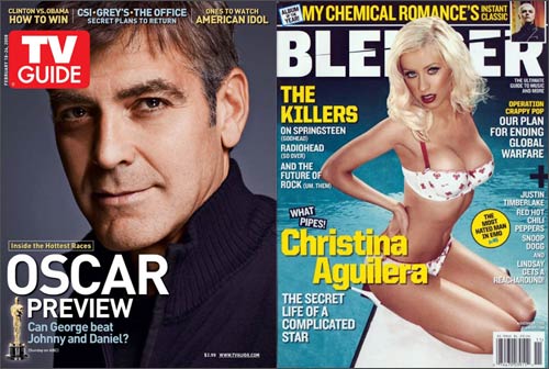 George Clooney and Christina Aguilera