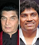 Asrani and Johnny Lever