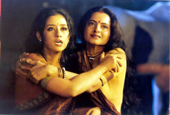 Manisha Koirala and Rekha in Lajja.