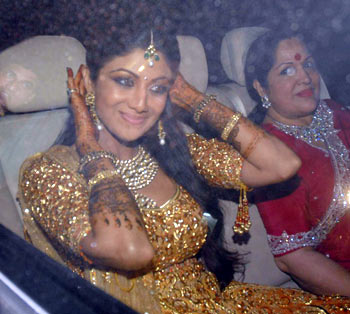Shilpa Shetty and her mother