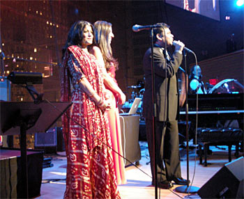 Falu on stage with A R Rahman