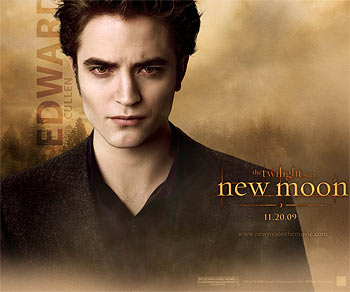Robert Pattinson in a poster from Twilight