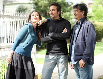 Kareena Kapoor, Saif Ali Khan and Rensil D Silva