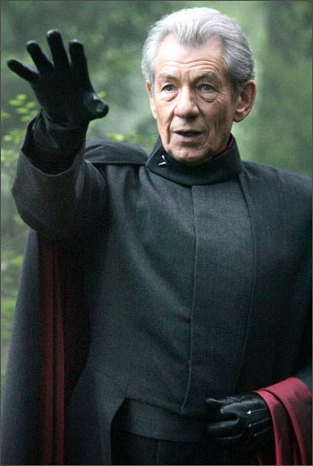 Sir Ian MCKellen in a scene from X-Men