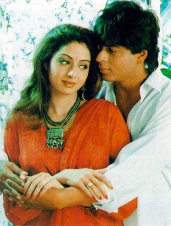 Sridevi and Shah Rukh Khan in a scene from Army