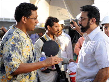 Chakri Toleti (left) and Kamal Haasan