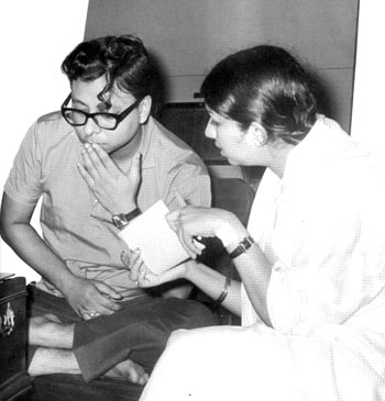 Lata Mangeshkar with R D Burman