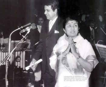 Lata Mangeshkar with Dilip Kumar